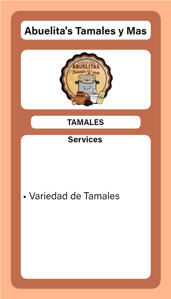 Abuelita's Tamales y Mas Advertisement