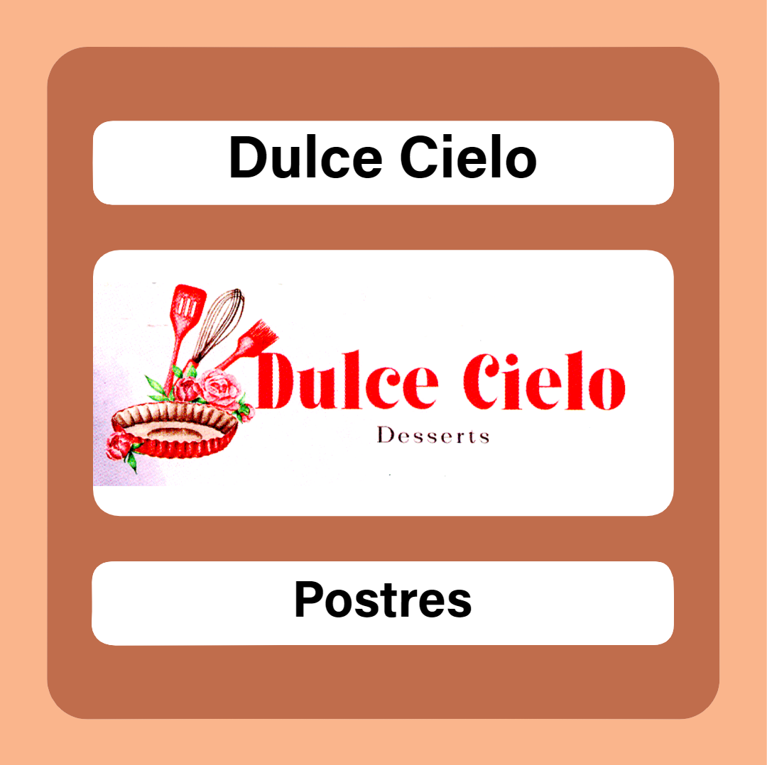 Advertisement for Dulce Cielo / Publicidad de Dulce Cielo