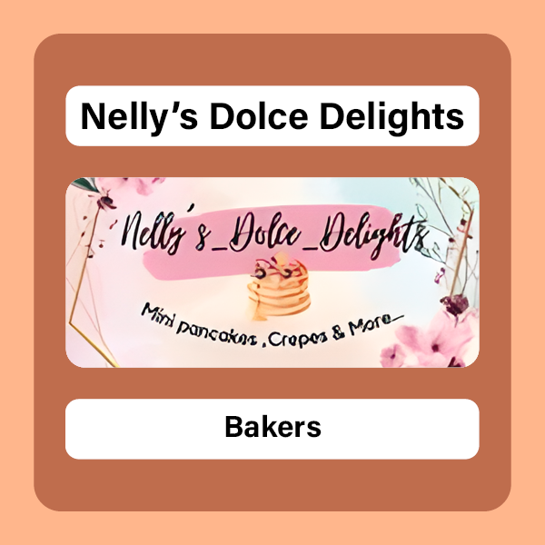 Advertisement for Nelly's Dolce Delight / Publicidad de Nelly's Dolce Delight