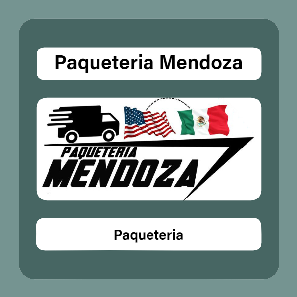 Advertisement for Paqueteria Mendoza / Publicidad de Paqueteria Mendoza