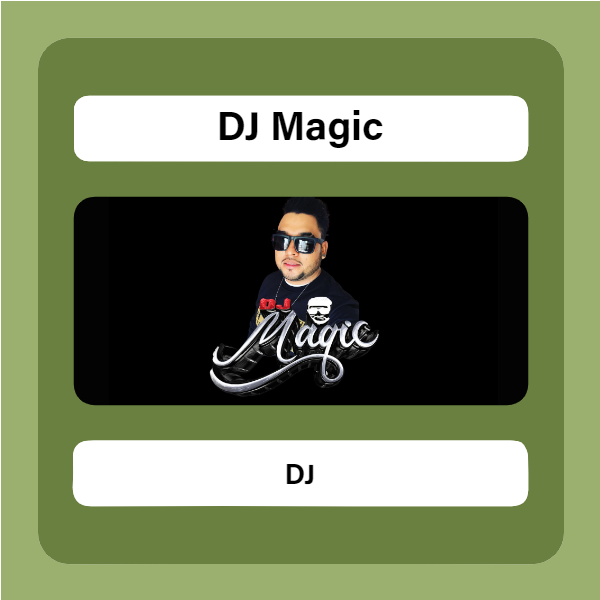 Advertisement for DJ Magic / Publicidad de DJ Magic