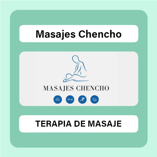 Advertisement for Masajes Chencho / Publicidad de Masajes Chencho