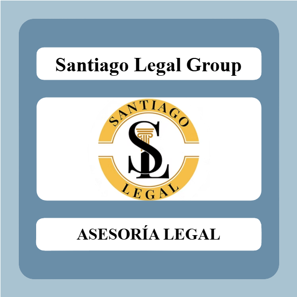 Advertisement for Santiago Legal Group / Publicidad de Santiago Legal Group